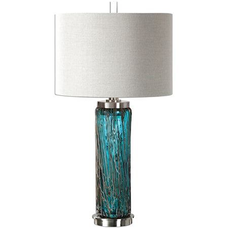 Almanzora Blue Glass Lamp